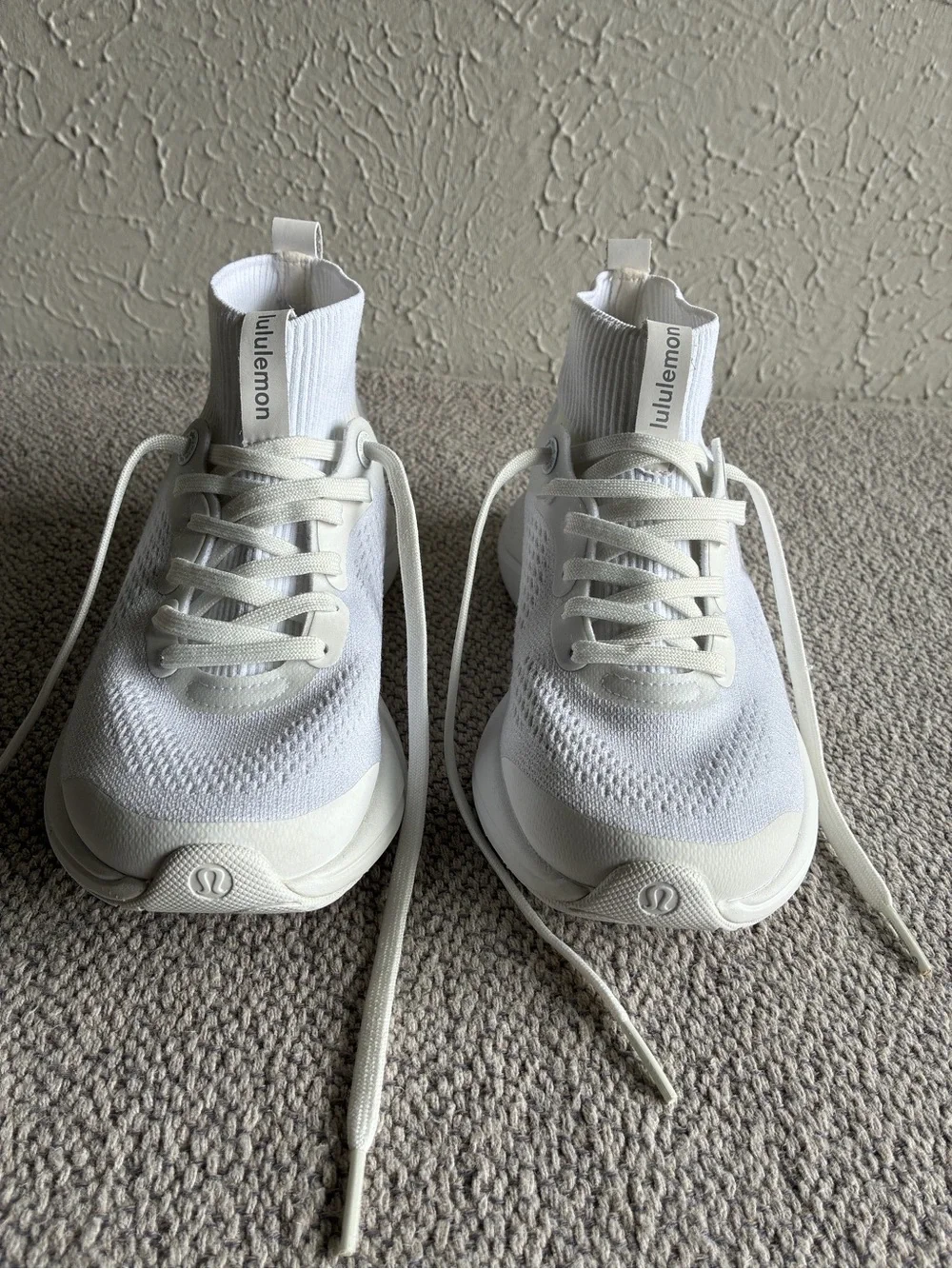 Lululemon Chargefeel Workout Mid White Running Shoes Women's.Sz 6